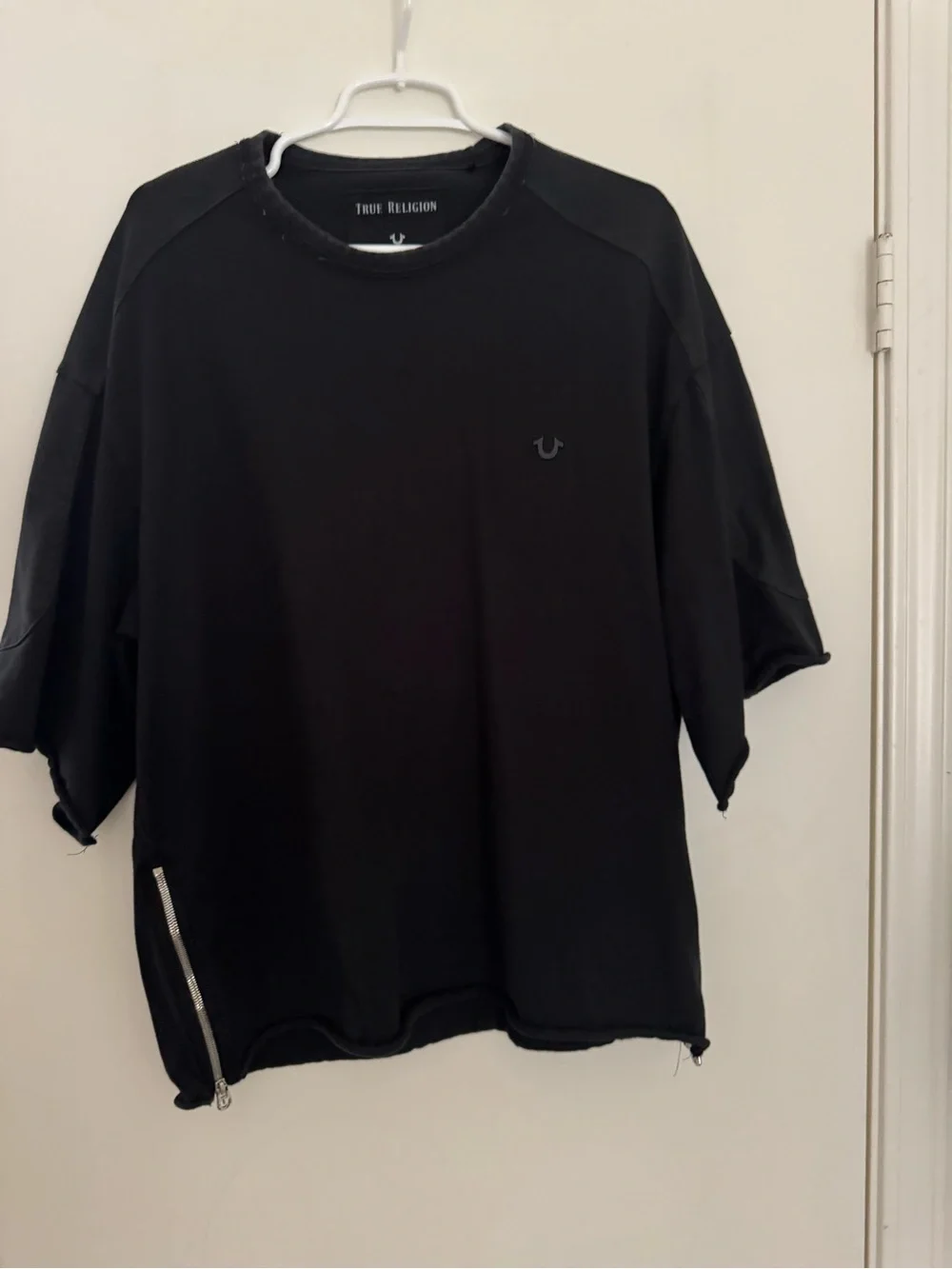 True Religion Men's Black Short-Sleeve Pullover T-Shirt